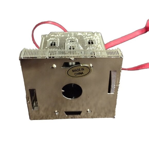 Vintage Dayton Hudson 1991 Gold Plated Holiday Ornament House - Picture 5 of 5